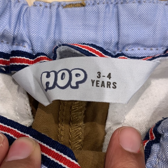 Brown/Tan Khakhi Boys Pants by HOP in size 3-4T - Picture 3 of 4